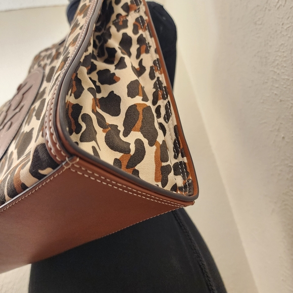EUC Tory Burch Ella Tote Leopard Print - Picture 3 of 9